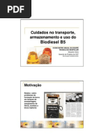 Cuidados No Transporte to e Uso Do Biodiesel B5