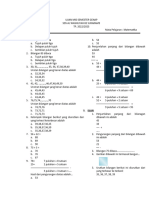 UJIAN MID SEMESTER GENAP Kelas 1 Matematuika