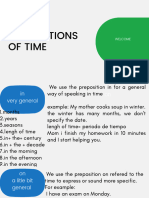 Prepositions of Time