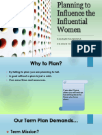 Planning To Influence The Inflential Women of Society Aug 2023