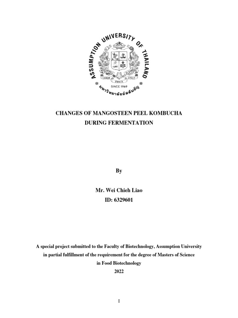 Change of Mangosteen Peel Kombucha During Fermentation_Official PDF