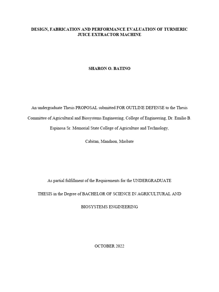 ) of Turmeric Juice Extractor PDF Force Friction