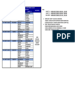 Jadwal Shift TGL 16-21 Okt 2023