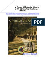 Chemistry in Focus A Molecular View of Our World 6th Edition Tro Solutions Manual