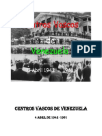 Historia de Los Centros Vascos de Venezuela-Lista de Centros Vascos America
