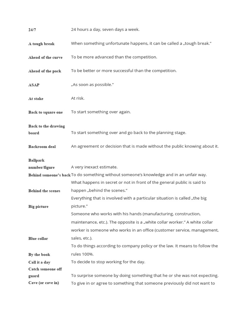 Idioms Full | PDF