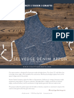 Selvedge Denim Apron Pattern