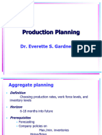 6 Production planning