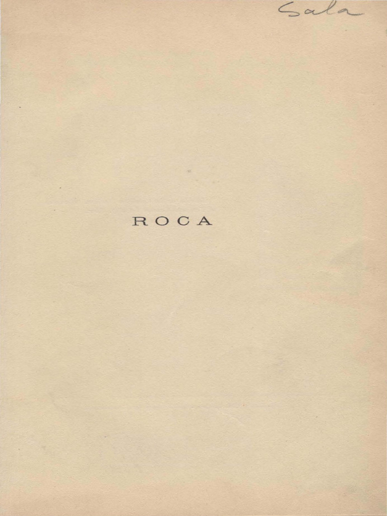 Libro ROCA - Por Leopoldo Lugones | PDF