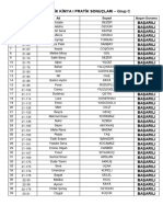 FKI Pratik Sonuçları Grup C (09!11!2023)