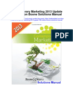 Contemporary Marketing 2013 Update 15th Edition Boone Solutions Manual