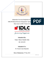 MBA509 Major Report On IDLC by Shaon