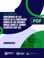 Conferencia de Las Partes en La Convención Marco de Las Naciones Unidas Sobre El Cambio Climático (COP 26)