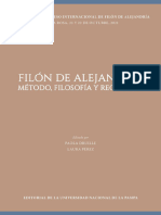 Filón de Alejandría. Método, Filosofía y Recepción