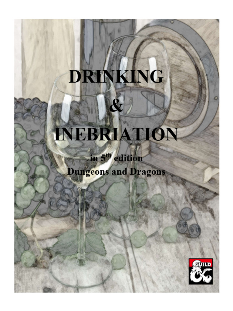 Alcohol Rules 5e PDF Barrel Alcoholic Drinks