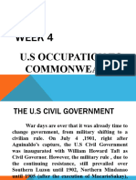 U.S Occupation To Commonwealth of The Philippines 1