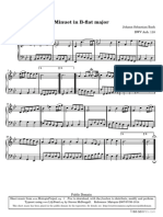 Minuet in B-Flat Major: Johann Sebastian Bach BWV Anh. 118