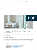 Instalações Sanitárias - Exemplo Prático - Guia Da Engenharia