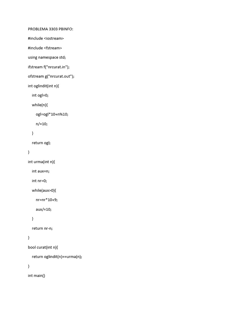 Problema 3303 pbinfo pdf