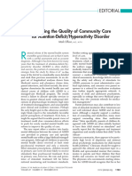 Evaluating The Quality of Community Care For Atten