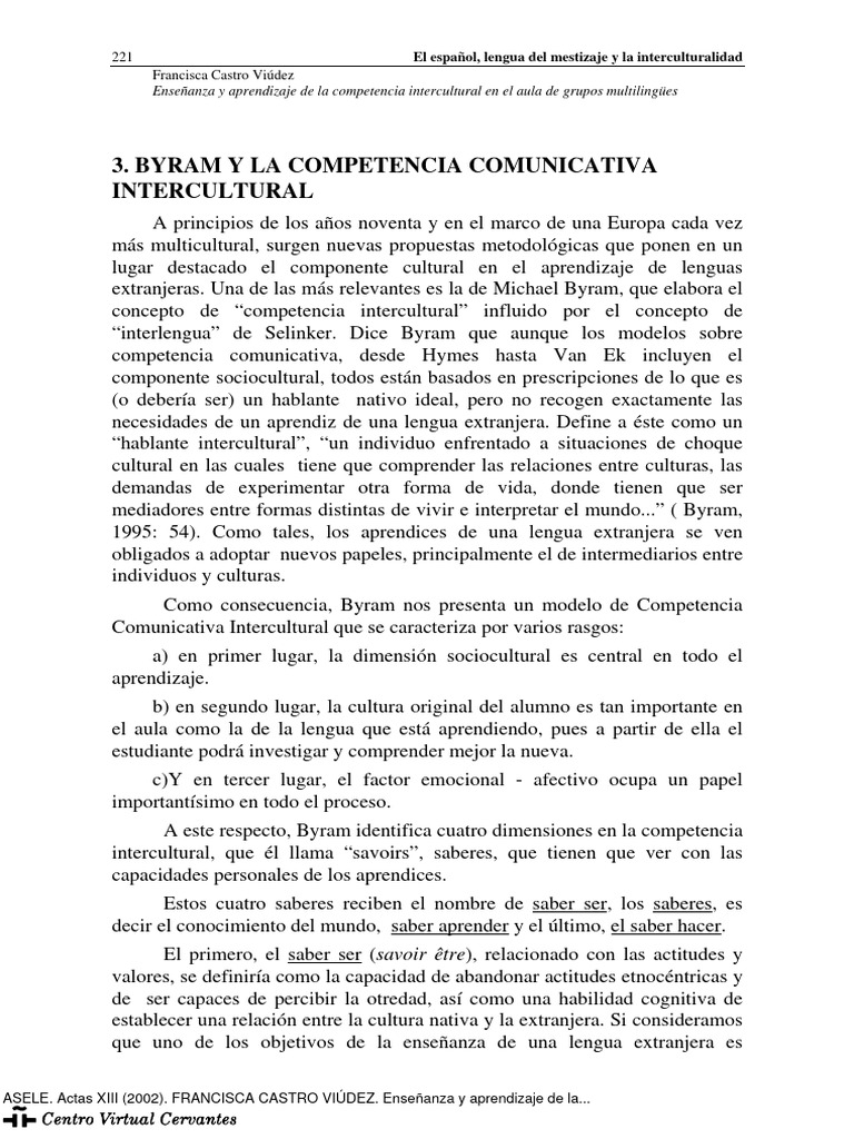 Competencia Intercultural (1) 3 PDF Aprendizaje Enseñando