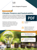 Climate Finance and Sustainability: Iit Kanpur Emasters Degree Program