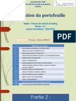 Gestion Du Portefeuille Obligataire