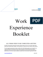 Work Experience Booklet - May 2021