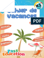 Cahier de Vacances Gratuit Maternelle MS Vers GS