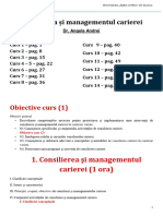 CURS Consilierea Și Managementul Carierei