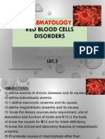 Haematology: Red Blood Cells Disorders