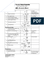 A2 Formula Sheet