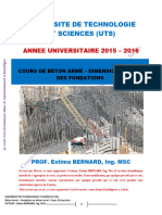 Cours de Béton Armé - Dimensionnement Des Fondattions