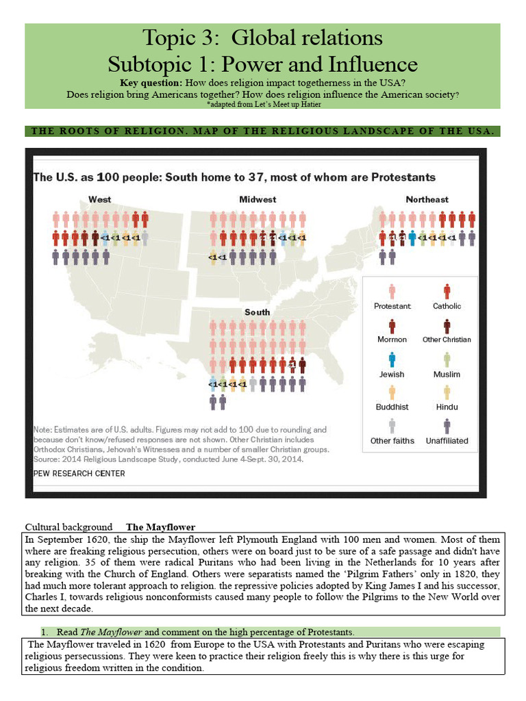 Religion in The US (Dis) Uniting | PDF | Protestantism | Puritans