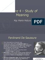 Lecture 4 - Meaning