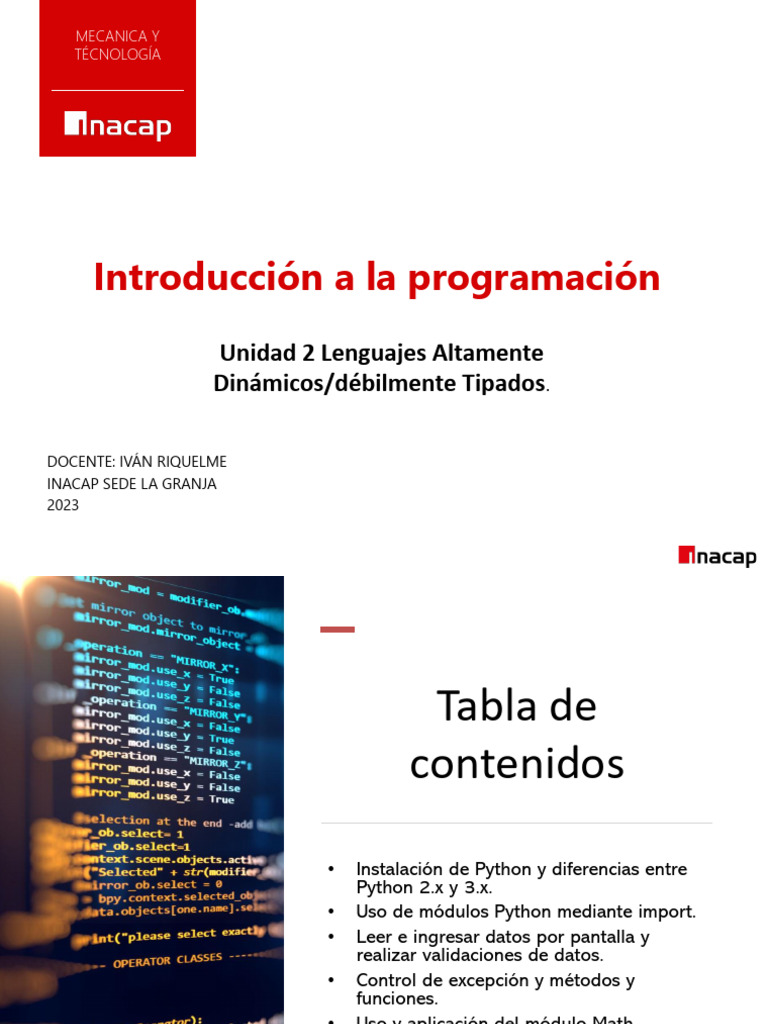 Introducción a Python para principiantes | PDF | Lenguaje de ...