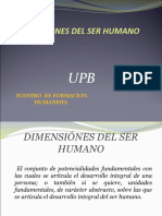 Dimensiones Del Ser Humano Upb