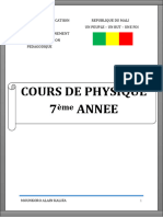 Physique 7ème Année