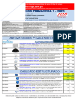 Lista de Precios PRIMAVERA 1 2020 - NETWORKING - PARA CLIENTE ORO