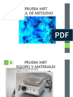 Prueba MBT Azul de Metileno