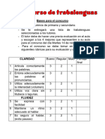 Bases para El Concurso Trabalenguas