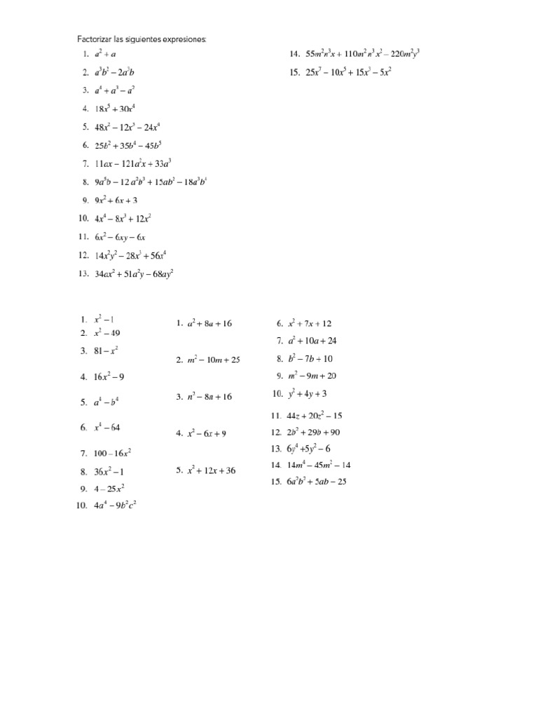 Factorizacion 1 75 pdf
