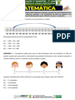 3º ANO 2022 AVALIAÇÃO 3º BIMESTRE - Gráfica - 440 Impressões