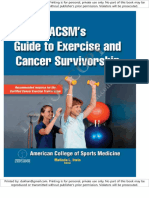 ACSM Guide To Exercise and Cancer Survivorship Final