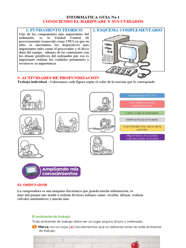Grado Segundo S1-24 | PDF | Hardware de la computadora | Almacenamiento ...