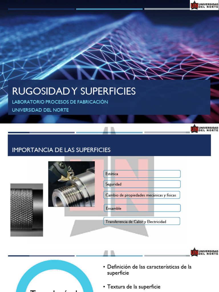 Rugosidad y Características de Superficies | PDF | Ciencias fisicas ...