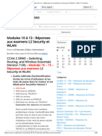 Modules 10 À 13 - Réponses Aux Examens L2 Security Et WLAN - CCNA v7 Answers