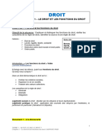 Chapitre 1 - Le Droit Et Les Fonctions Du Droit (Prof)