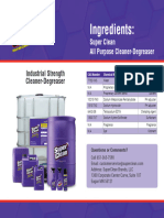 SuperClean Degreaser SDS