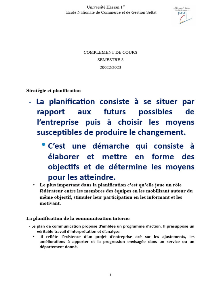 Stratégie de Communication Interne 2023 | PDF | la communication ...